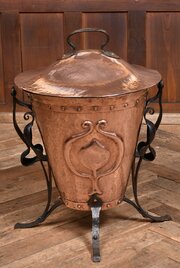 Art Nouveau Copper Bucket 