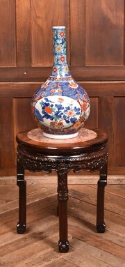 Chinese Marble Top Plant Stand