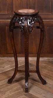 Chinese Marble Top Plant / Vase Stand