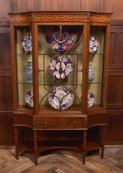  Edwardian Inlaid Mahogany Display Cabinet  