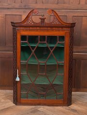 Edwardian Mahogany Corner Cabinet