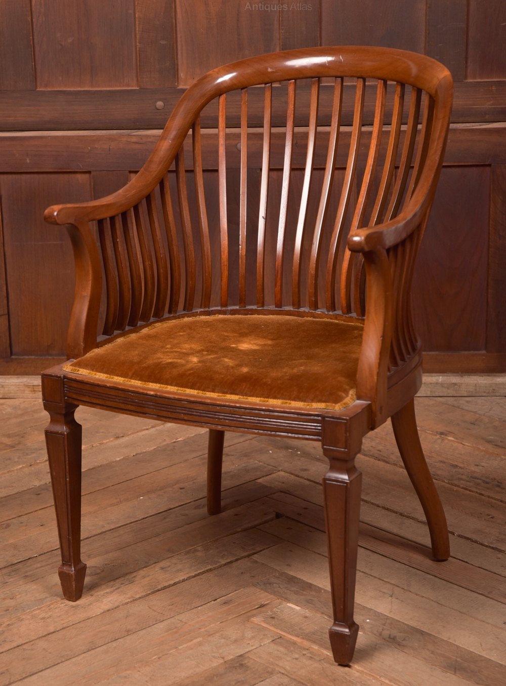 Edwardian Mahogany Elbow Chair Antiques Atlas