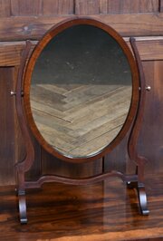 Edwardian Oval Dressing Table Mirror