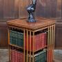 Edwardian Walnut Revolving Bookcase