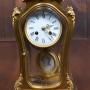 French Gilt Clock with Signed Rodier Miniature