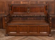 French Oak Hall Bench