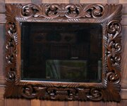 French Oak Wall Mirror