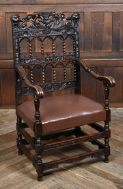 French Walnut Arm- Chair