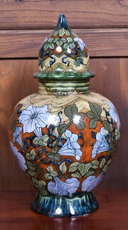Gouda Art Pottery Jar 