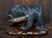 Japanese Kibori Kuma – Hand-Carved Bear SAI3981