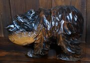 Japanese Kibori Kuma – Hand-Carved Bear 