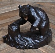 Japanese Kibori Kuma – Hand-carved Bear