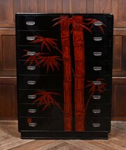Japanese Lacquered Chest Of Drawers