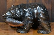 Japanese Wooden Bear Carving (Kibori Kuma)