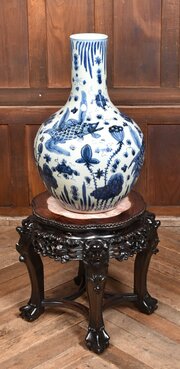 Marble Top Plant / Vase Stand 