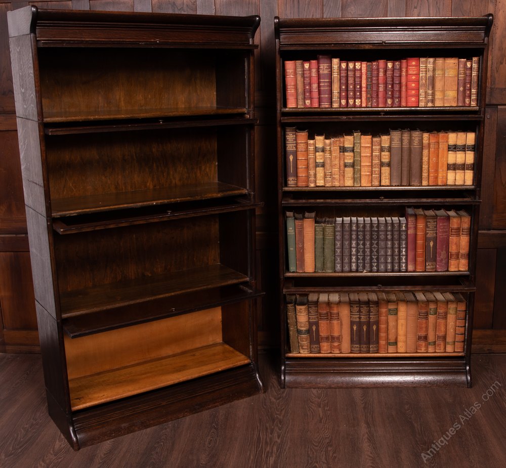 Matched Pair Of Oak Barristers Stacking Bookcases Antiques Atlas