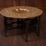 Moroccan Brass Tray Table