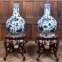 Pair Of Chinese Hardwood Plant Stands