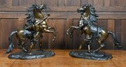 Pair Of Bronze Marly Horses Guillaume Coustou