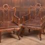 Pair of Chinese Hardwood Armchairs