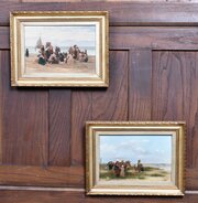 Pair Of Signed Oil On Board "Sadee"