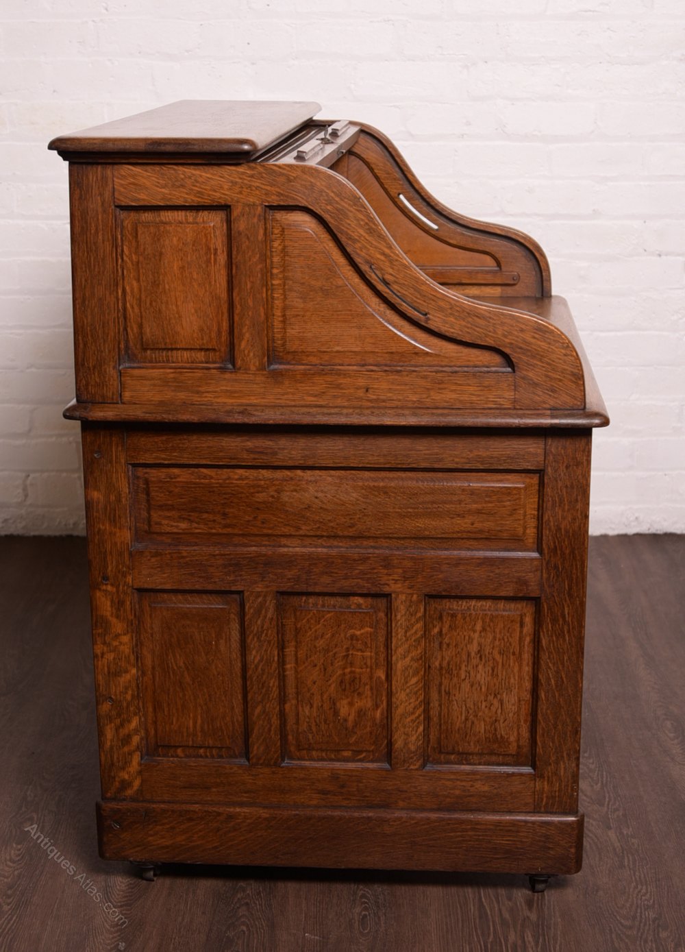 Quality Oak S Type Roll Top Desk Antiques Atlas