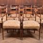 Set Of 9 Mahogany Regency Dining Chairs