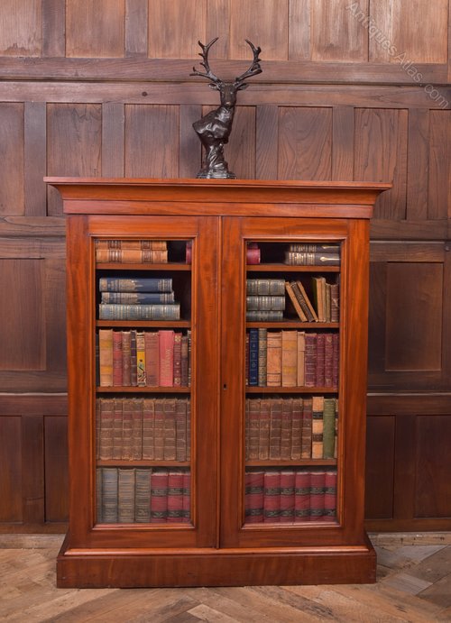 Victorian 2 Door Glazed Bookcase Antiques Atlas