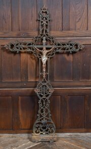 Victorian Cast-Iron Crucifix