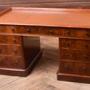 Victorian Mahogany Desk with Leather Top 