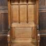 Victorian Oak Gothic Revival Style Oak Hall Chair