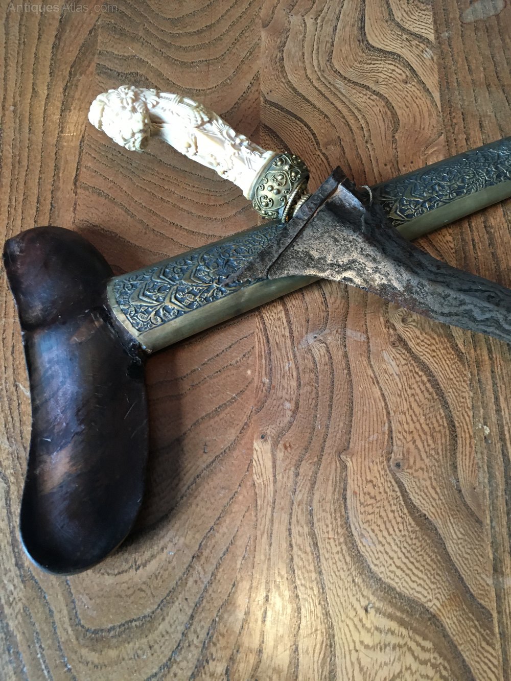 Antiques Atlas Antique Carved Javanese Ivory Handled Kris