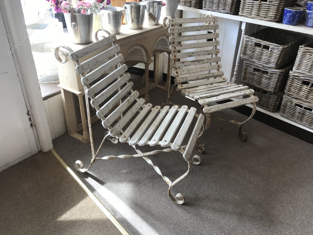 Antiques Atlas Pair Of Vintage Victorian Style Garden Chairs