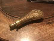 Victorian copper powder flask