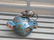 A Japanese Cloisonie Koro And Cover