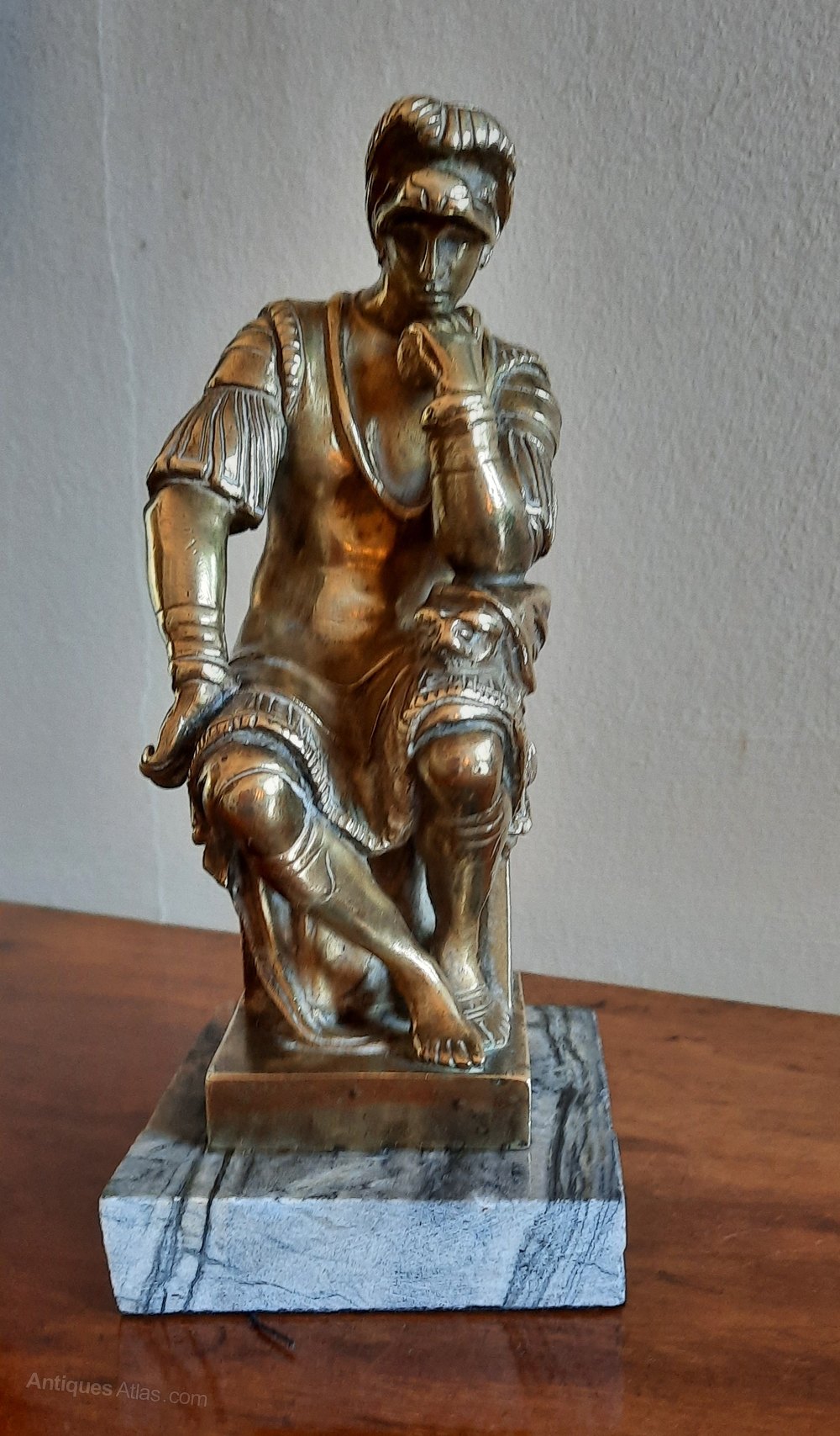 Antiques Atlas A Brass Figure Of A Roman Soldier.