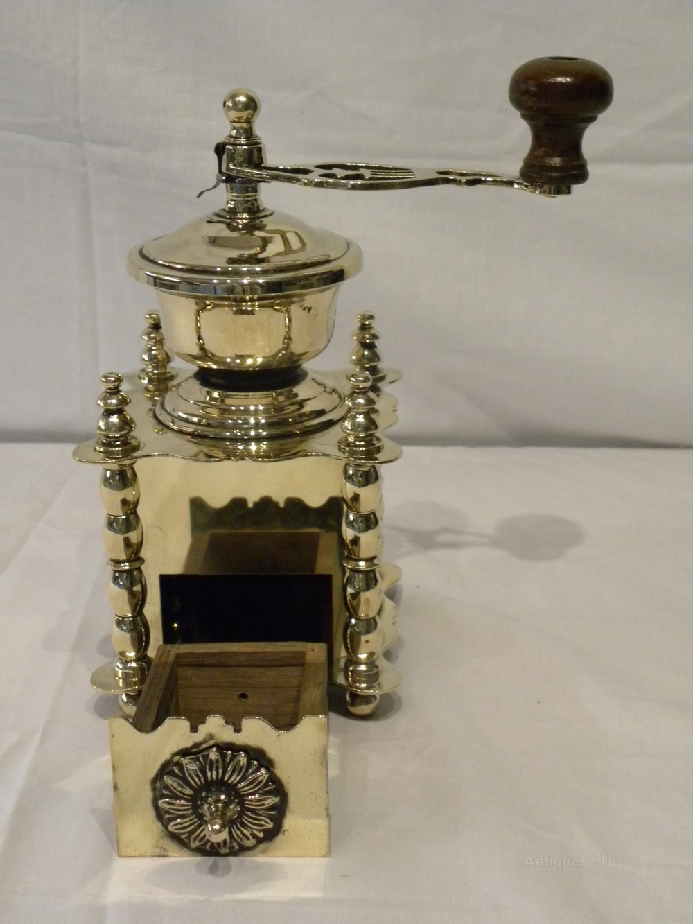 Antiques Atlas An Ornate Brass Coffee Grinder