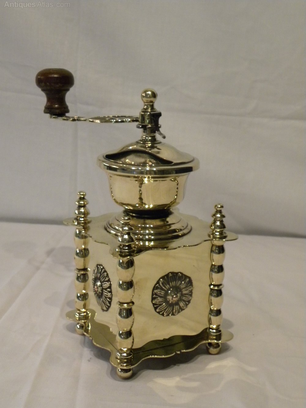 Antiques Atlas An Ornate Brass Coffee Grinder