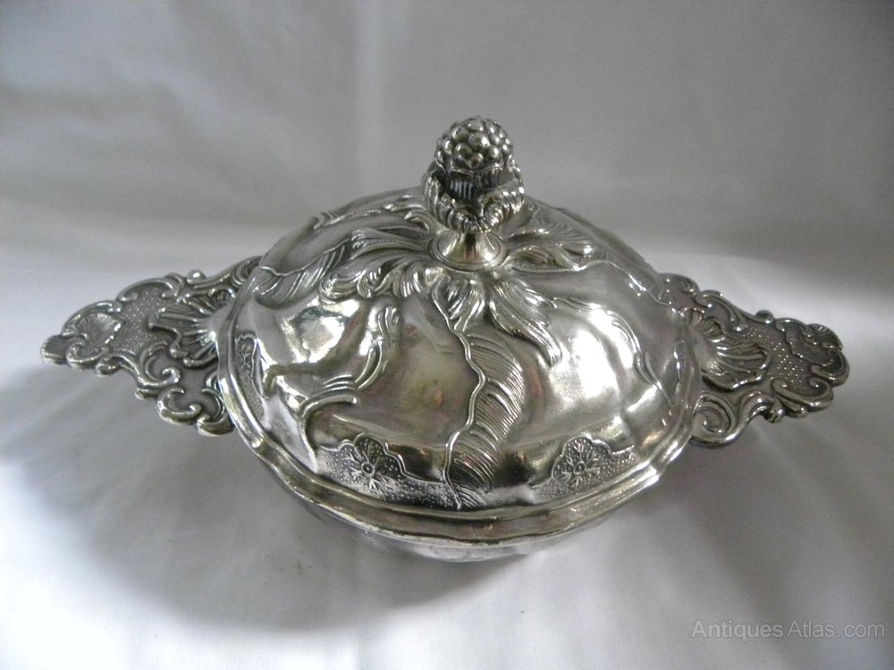 Antiques Atlas French Pewter Two Handled Porringer