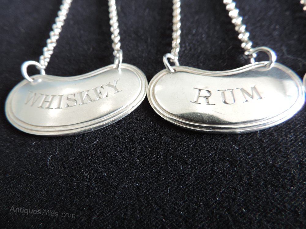 Antiques Atlas Silver Decanter Labels