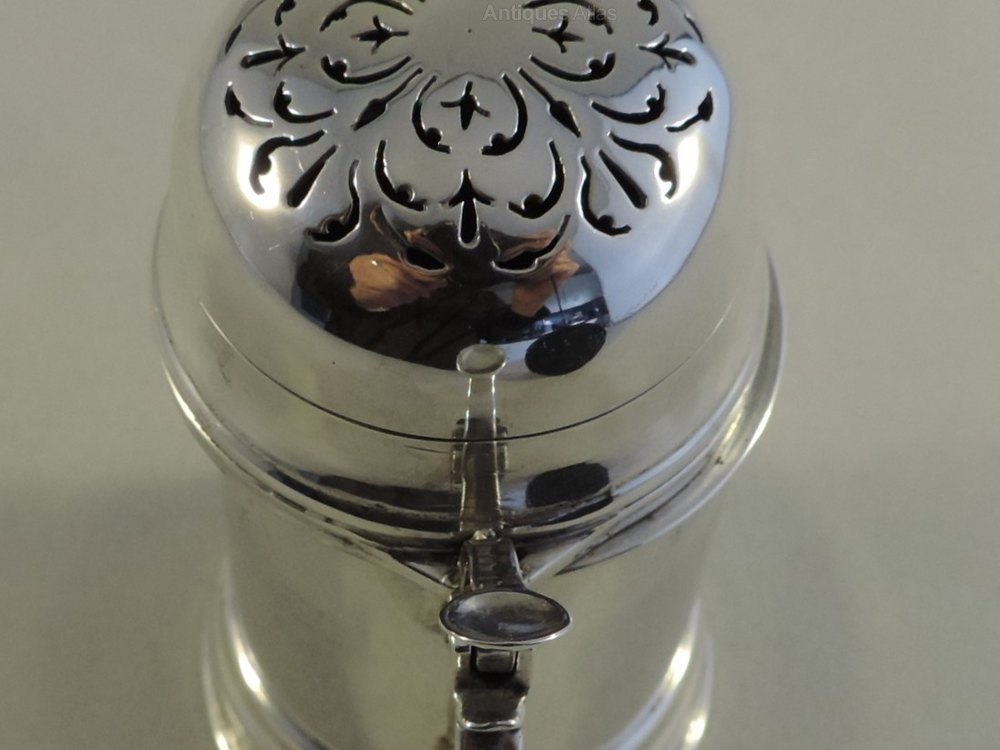 Antiques Atlas Victorian Silver Mustard Pot & Blue Glass Liner