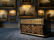 Antique French Tortoise Shell Tea Caddy Box 