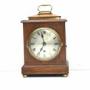 Bracket Clock Oak With Brass Inlay