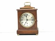 Bracket Clock Oak With Brass Inlay