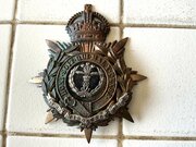 British Army Middlesex Officers Helmet Badge