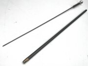 Ebony Walking Stick Sword Stick With Silver Top