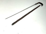 English Thorn Tree Gents Walking Stick / Sword 