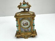 French Mantel Clock With Serves Panels