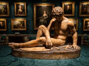 Grand Tour, The Dying Gaul. Marble Figure  1750