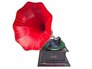 Horned Gramophone By Edison Bell  Rare
